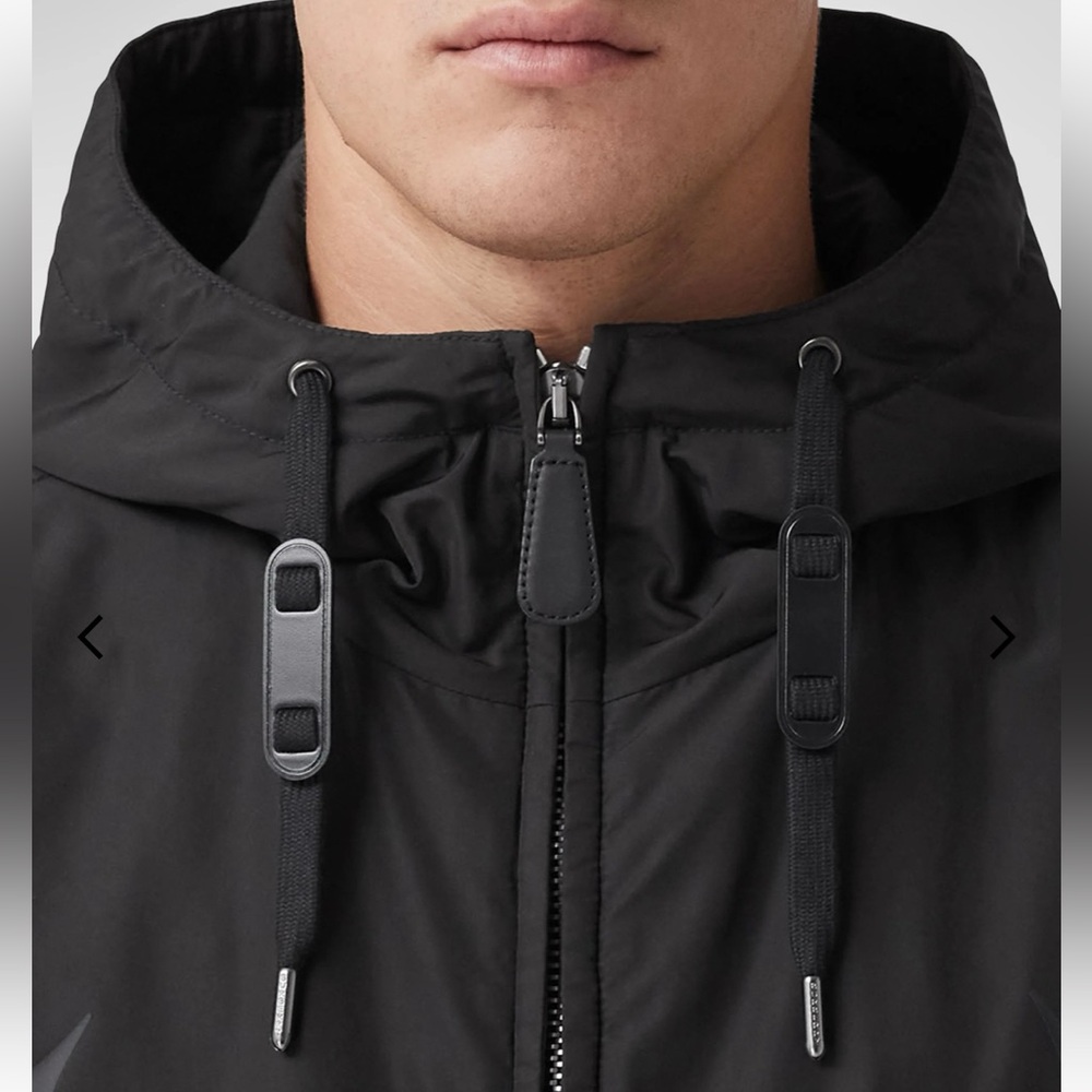 SOLD Burberry Men’s Stangford Black Hooded Jacket - Picture 7 of 9